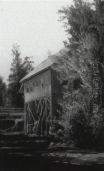 The Old Mill Oil Painting by Charles Frederick Kimball