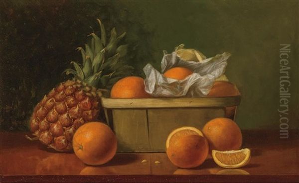 Still Life With Fruit Oil Painting by Albert Francis King