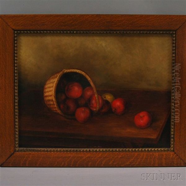 Still Life With Apples Oil Painting by Albert Francis King