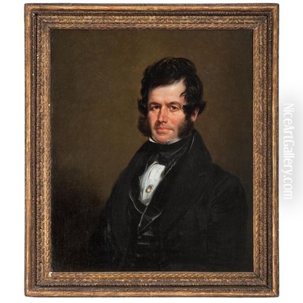 Important Portrait Of Benjamin O'fallon, Indian Agent Oil Painting by Charles Bird King