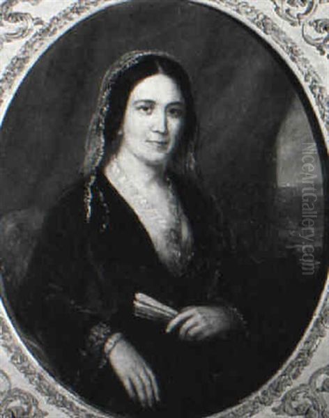 Portrait Of Rebecca Holmes Fowle Grew Dangerfield Oil Painting by Charles Bird King