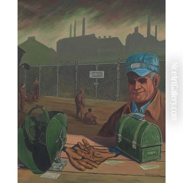 The Lockout Oil Painting by Frederick Leonard King