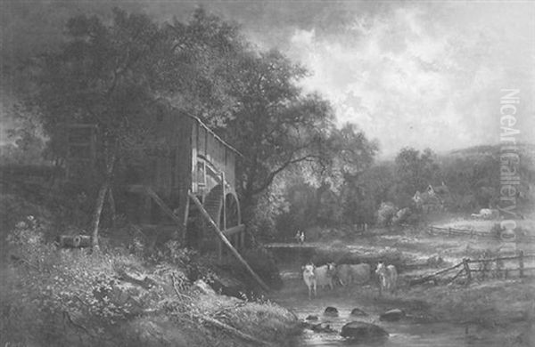 Animated Mill Scene by George W. King