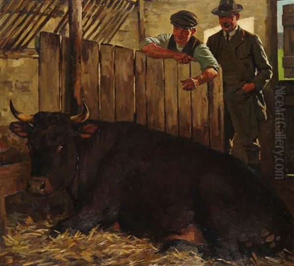 Le Marchand De Betail Oil Painting by Gunning King