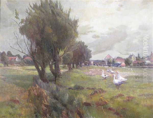 Lower Fittleworth, West Sussex Oil Painting by Gunning King