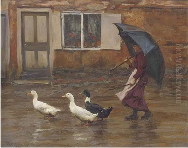 Returning Home Oil Painting by Gunning King