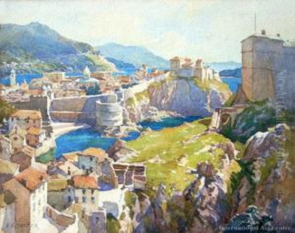 Dubrovnik Oil Painting by Alfred Ernest Baxter