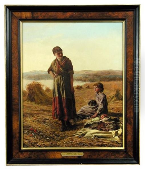 Harvest Time Oil Painting by Henry John Yeend King