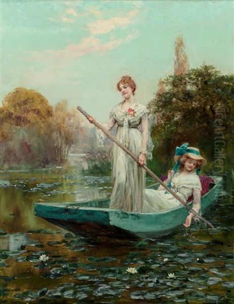 The Lady Of The Lake Oil Painting by Henry John Yeend King