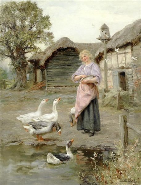 The Goose Girl by Henry John Yeend King