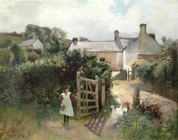 After You Oil Painting by Henry John Yeend King