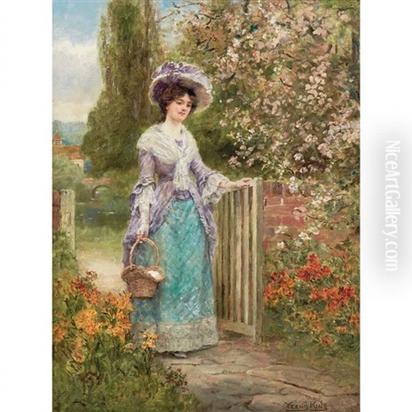 Spring Blossoms Oil Painting by Henry John Yeend King