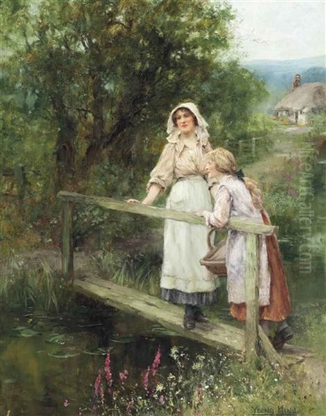 At The Brook Oil Painting by Henry John Yeend King