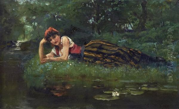 Day Dreams Oil Painting by Henry John Yeend King