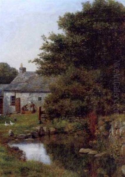 The Homestead Oil Painting by Henry John Yeend King