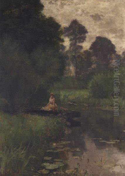 A Tranquil Moment Oil Painting by Henry John Yeend King