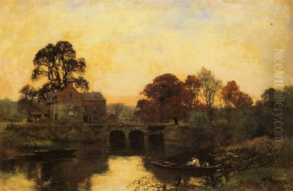 The Old Mill, Mapledurham Oil Painting by Henry John Yeend King