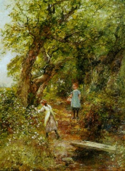 An Afternoon Stroll Oil Painting by Henry John Yeend King