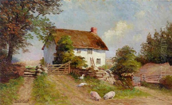 Summer Farmyard by Henry John Yeend King