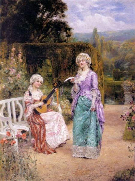 A Summer's Afternoon Oil Painting by Henry John Yeend King