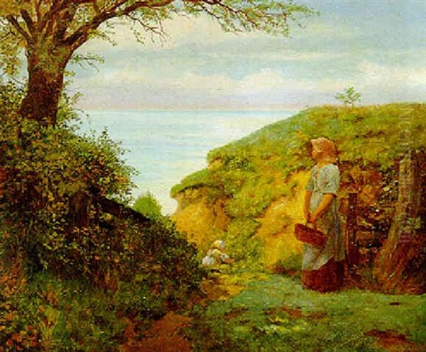 In Erwartung Oil Painting by Henry John Yeend King