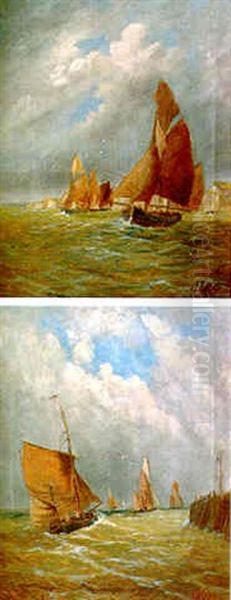 Marina Oil Painting by Henry John Yeend King