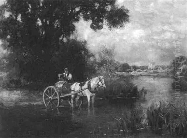 The Water Cart Oil Painting by Henry John Yeend King