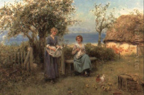 The New Brood Oil Painting by Henry John Yeend King