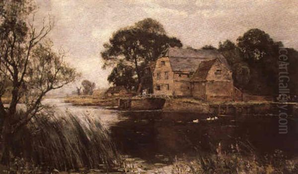 The Old Mill Oil Painting by Henry John Yeend King