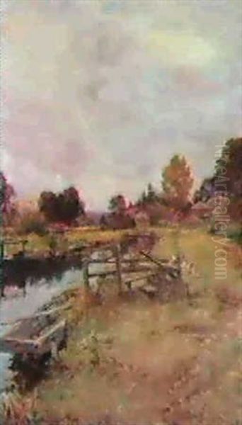 Eka Vid Stilla A Oil Painting by Henry John Yeend King