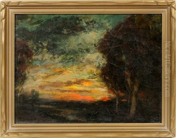 Close Of Day Oil Painting by James S. King