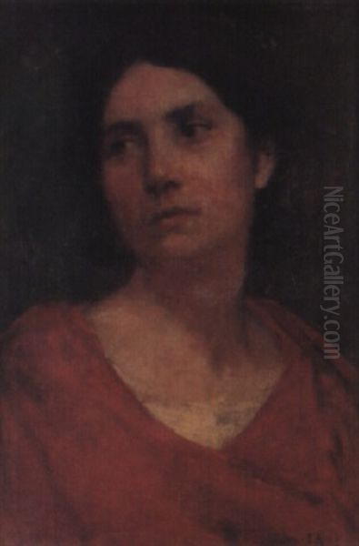 Young Woman Oil Painting by James S. King