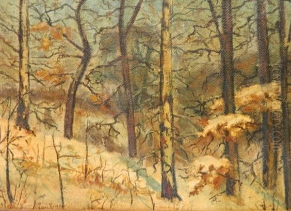 Winter Landscape Oil Painting by Paul Bernard King