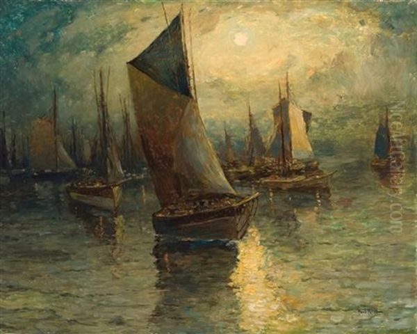 Evening Light Oil Painting by Paul Bernard King