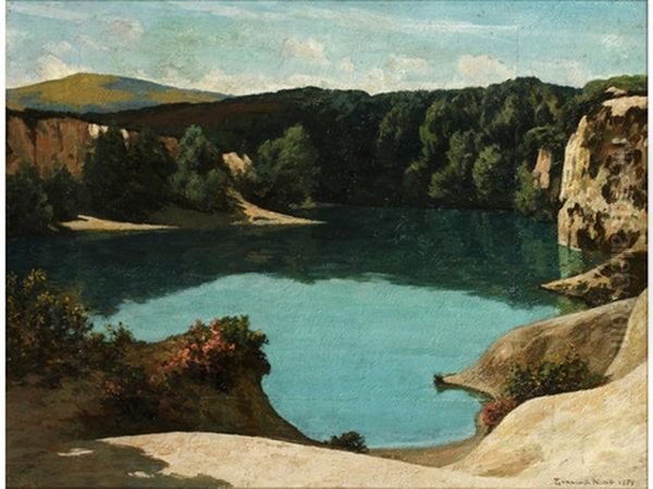 The Blue Pool Near Wareham, Dorset by William Gunning King