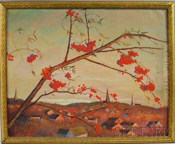 Late Autumn Oil Painting by Edward Reynolds Kingsbury