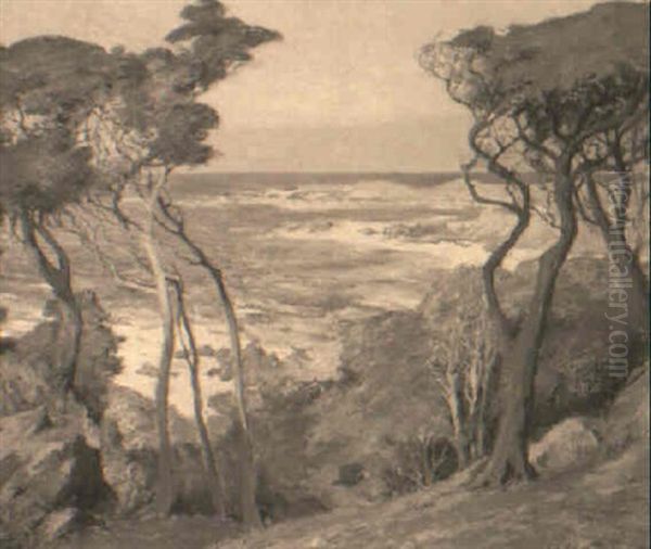 Carmel-by-the-sea Oil Painting by Edward Reynolds Kingsbury