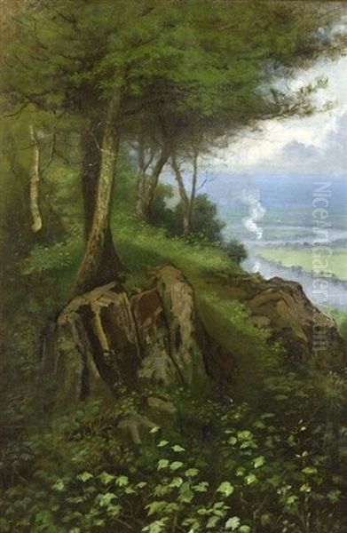 View Of The Oxbow Oil Painting by Elbridge Kingsley