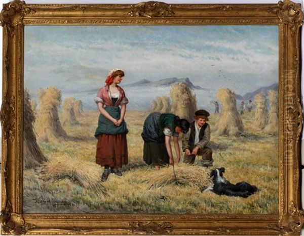 Gleaners Oil Painting by Frederick Gerald Kinnaird