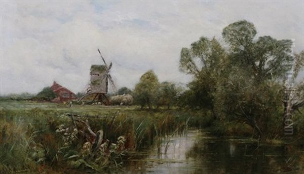 Haymaking By The Mill Oil Painting by Henry John Kinnaird