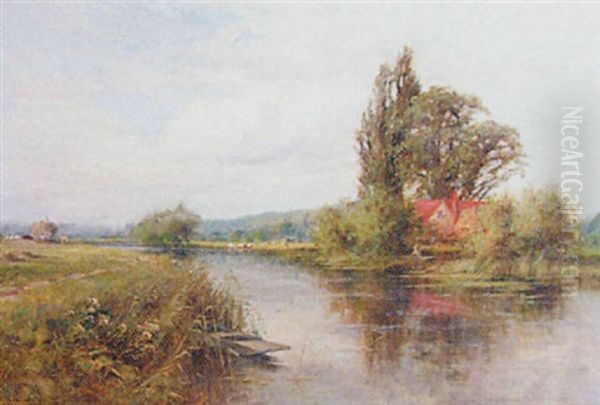 On The Thames Oil Painting by Henry John Kinnaird