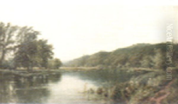 Above Marsh Loch, Henley Oil Painting by Henry John Kinnaird