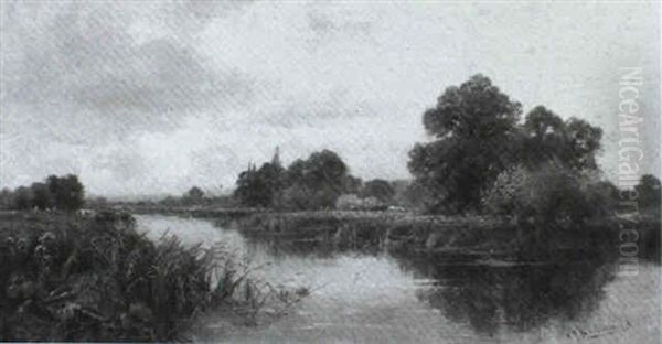 On The Thames Near Sonning by Henry John Kinnaird