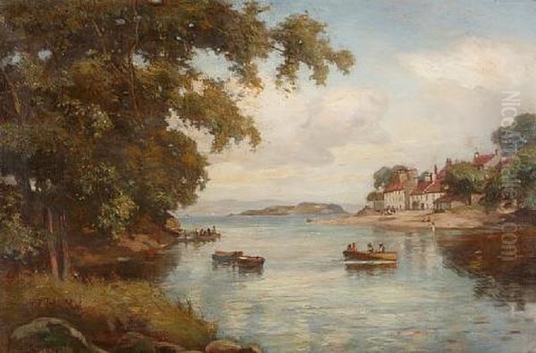 Cramond Oil Painting by James S. Kinnear