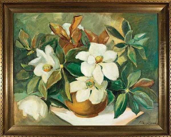 Still Life Of Magnolias by Alberta Kinsey