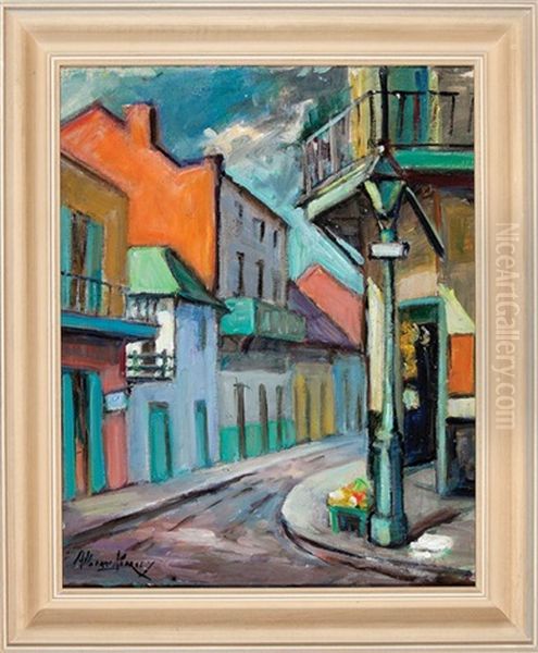 French Quarter Street by Alberta Kinsey