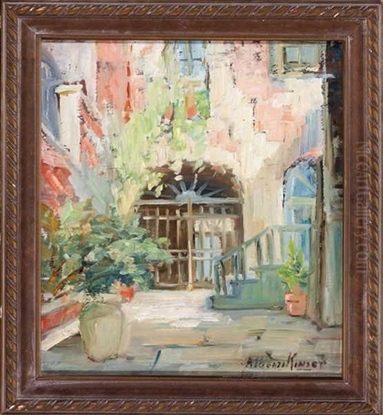 Archway, French Quarter Courtyard by Alberta Kinsey