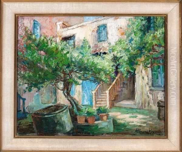 Courtyard Tree, French Quarter by Alberta Kinsey