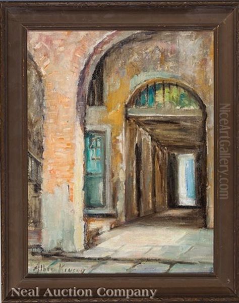 French Quarter Carriage Way Oil Painting by Alberta Kinsey