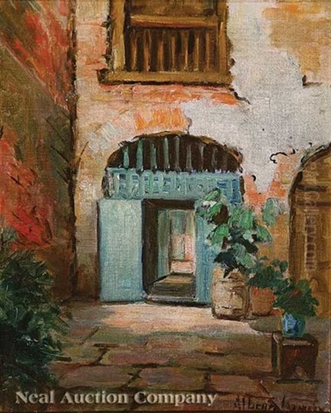 Brulatour Courtyard Oil Painting by Alberta Kinsey